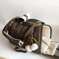 Vanilly pet carrier Travel box olive green\beige lining