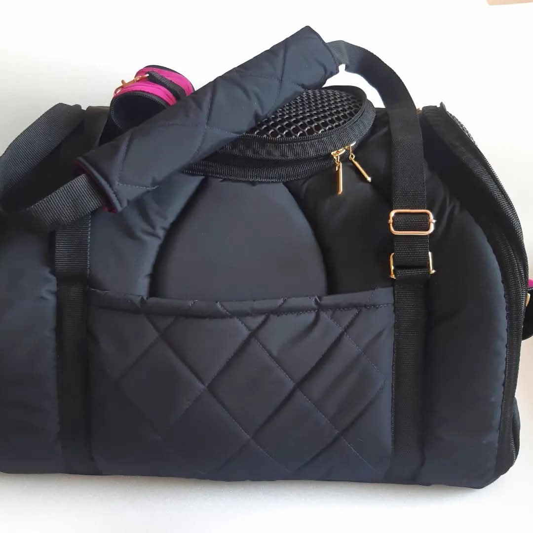 Vanilly pet carrier Travel Box black&pink